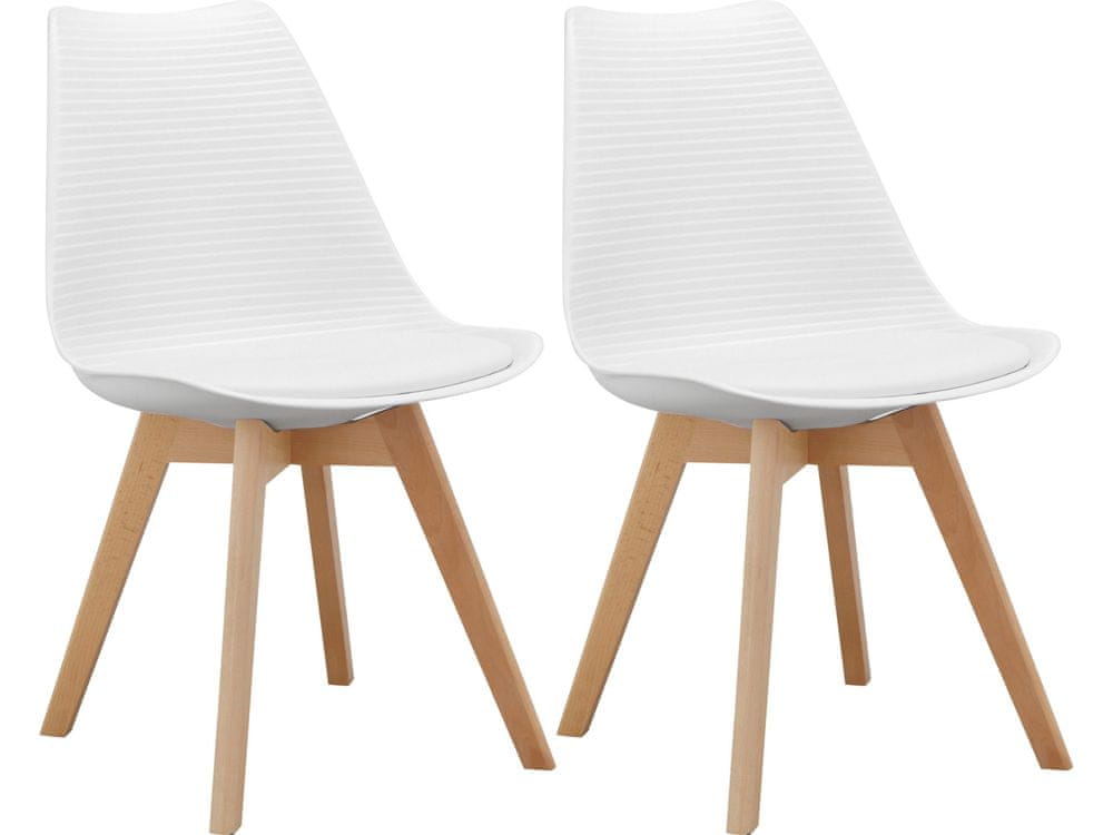 Danish Style Jedálenská stolička Armin (SET 2 ks), plast, biela
